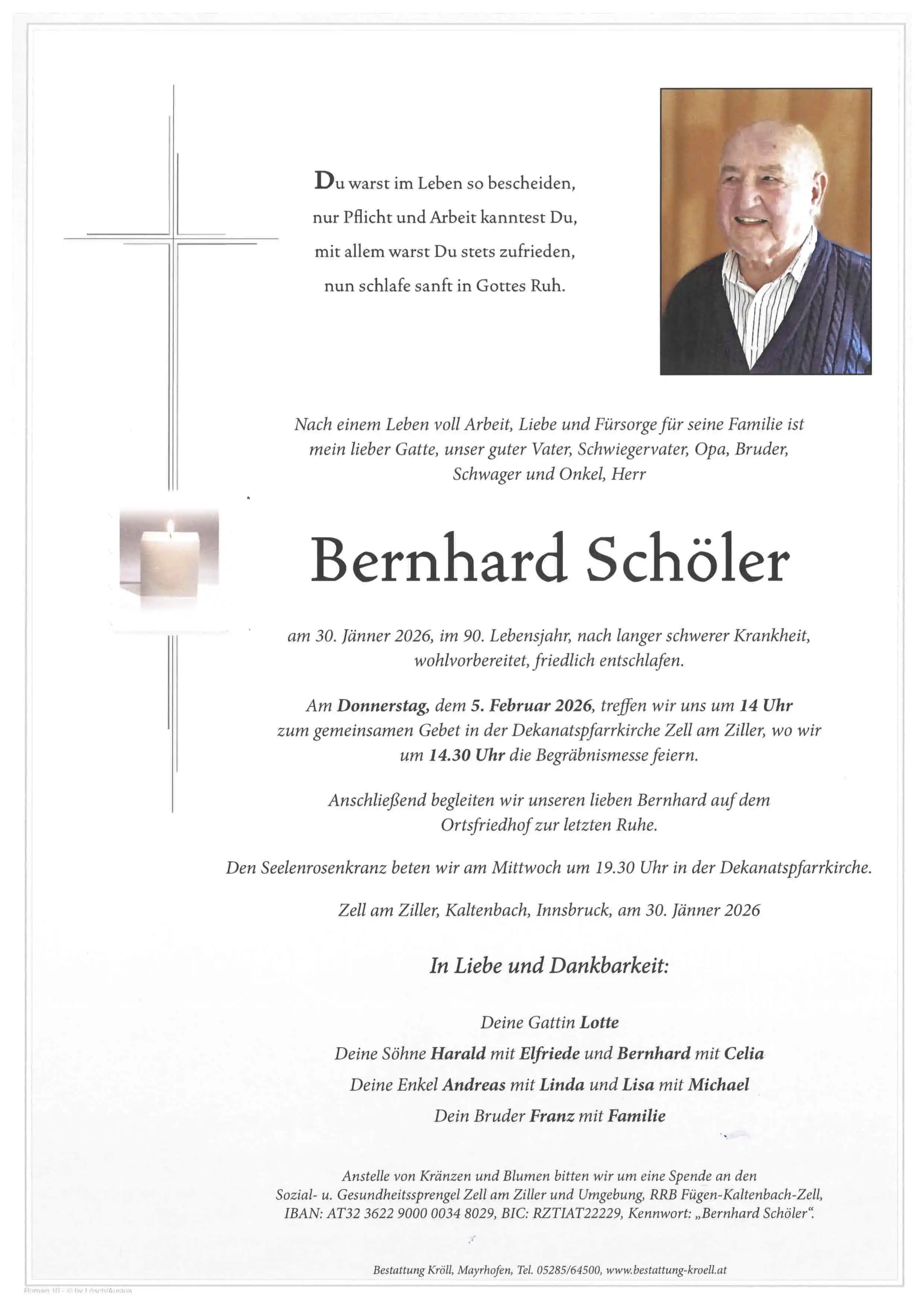 Parte von Bernhard Schöler